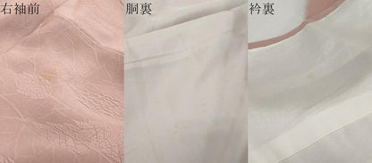 平和屋着物●上質な色無地　樹林地紋　梅鼠色　正絹　逸品　DABK0486ud