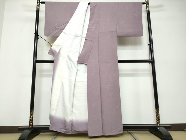 平和屋着物●江戸小紋　舞花文　正絹　逸品　DABK0491ud
