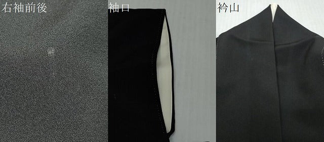 平和屋着物●本加賀友禅作家　中　政雄　黒留袖　風景草花文　正絹　逸品　DABK0496ud