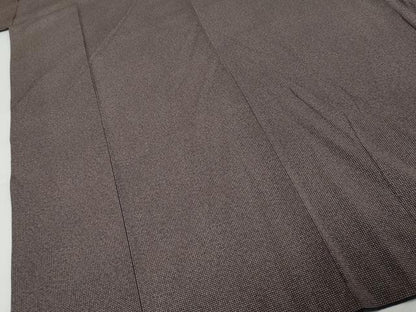 平和屋着物●伝統工芸師　服部光擴　江戸小紋　角通し　箔通し　反端付き　正絹　逸品　DABK0507ud