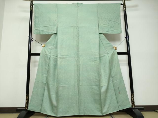 平和屋着物●上質な小紋　作家物　地紋起こし　南天文　正絹　逸品　DABK0512ud