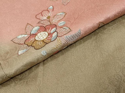 平和屋着物●中国三大刺繍　相良刺繍　訪問着　辻が花　暈し染め　正絹　逸品　DABK0513ud