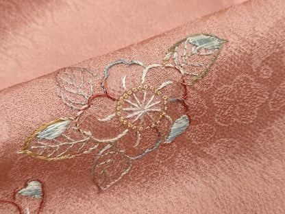 平和屋着物●中国三大刺繍　相良刺繍　訪問着　辻が花　暈し染め　正絹　逸品　DABK0513ud