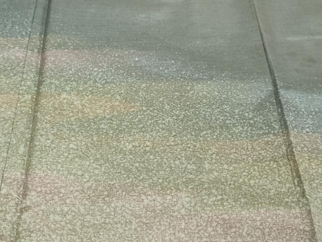 平和屋着物●本場縞大島紬　訪問着　染大島　作家物　遠山霞文　正絹　逸品　DABK0515ud