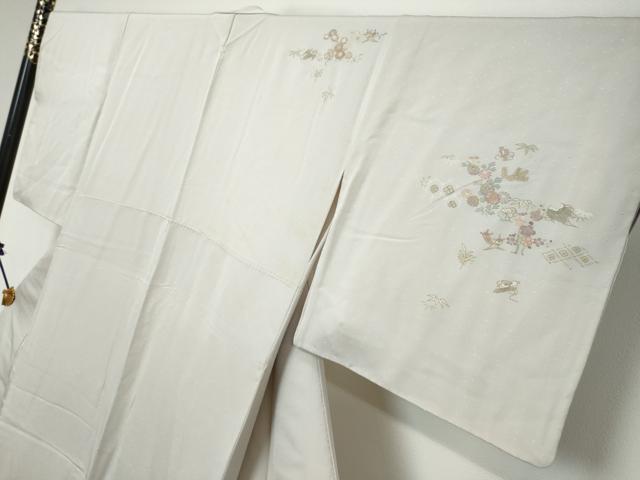 平和屋着物●創業460年・千總　訪問着　吉祥宝尽くし花文　金彩　伊勢丹扱い　正絹　逸品　DABK0519ud