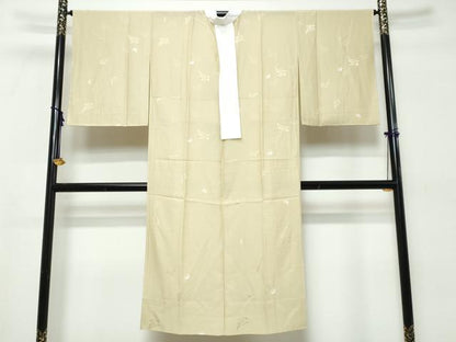 平和屋着物●長襦袢　無双仕立て　跳兎　反端付き　正絹　逸品　DABK0532ud
