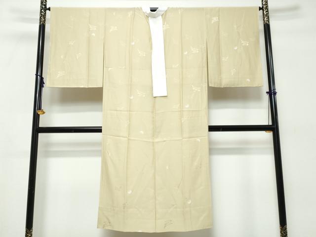 平和屋着物●長襦袢　無双仕立て　跳兎　反端付き　正絹　逸品　DABK0532ud