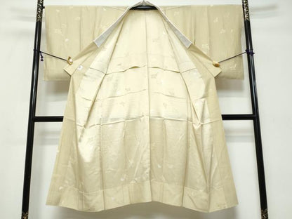 平和屋着物●長襦袢　無双仕立て　跳兎　反端付き　正絹　逸品　DABK0532ud