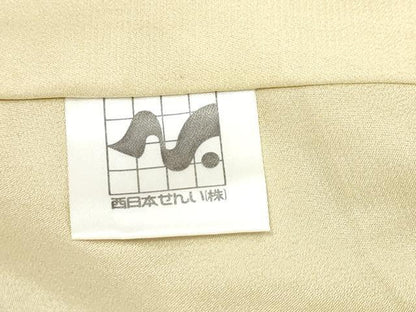 平和屋着物●長襦袢　無双仕立て　跳兎　反端付き　正絹　逸品　DABK0532ud