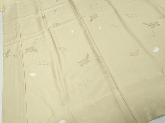 平和屋着物●長襦袢　無双仕立て　跳兎　反端付き　正絹　逸品　DABK0532ud