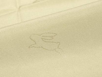 平和屋着物●長襦袢　無双仕立て　跳兎　反端付き　正絹　逸品　DABK0532ud