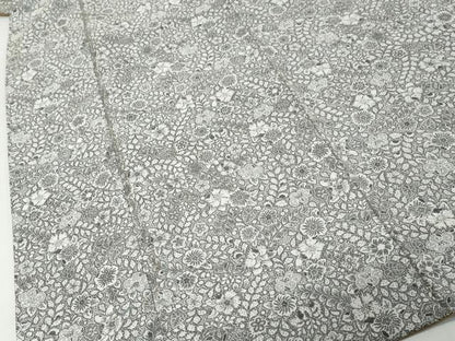 平和屋着物●上質な小紋　お召地　浮文染　辻が花　反端付き　正絹　逸品　未使用　DABK0542ud