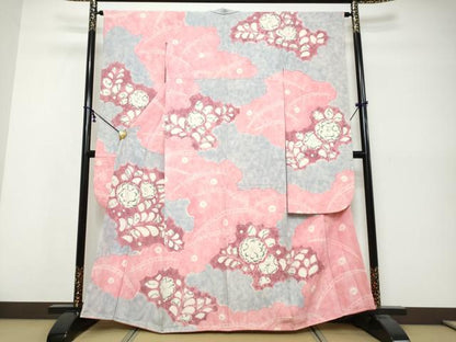 平和屋着物●豪華振袖　絞り　辻が花　正絹　逸品　DABK0550ud