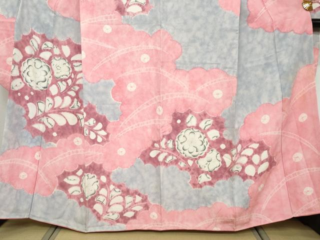 平和屋着物●豪華振袖　絞り　辻が花　正絹　逸品　DABK0550ud