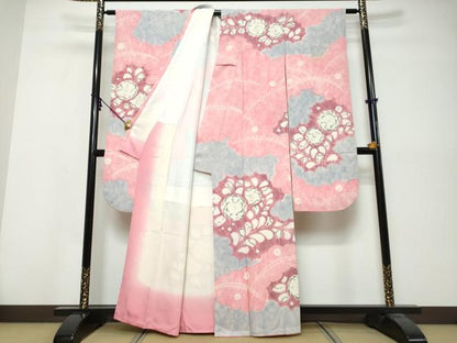 平和屋着物●豪華振袖　絞り　辻が花　正絹　逸品　DABK0550ud