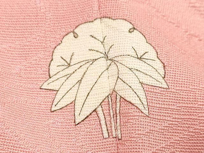 平和屋着物●上質な色無地　流水地紋　桃色　やまと誂製　正絹　逸品　未使用　DABK0555ud