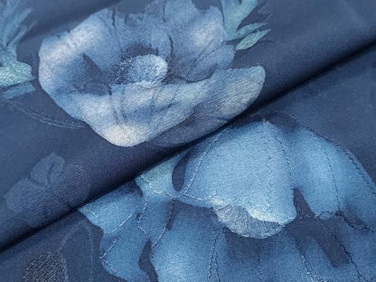 平和屋着物●上質な小紋　地紋起こし　草花文　正絹　逸品　DABK0557ud