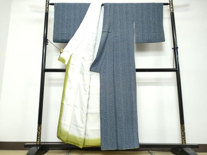 平和屋着物●上質な小紋　瓢箪花文　正絹　逸品　DABK0575ud
