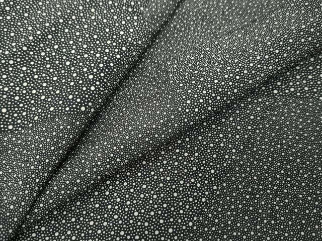 平和屋着物●江戸小紋　大小霰　黒地　正絹　逸品　DABK0589ud