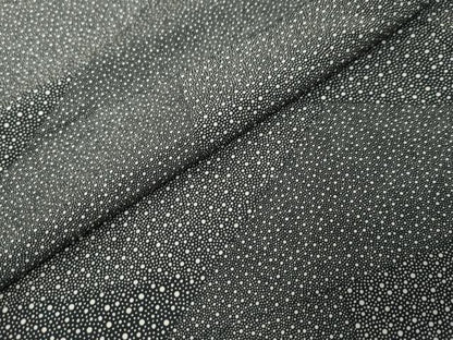 平和屋着物●江戸小紋　大小霰　黒地　正絹　逸品　DABK0589ud