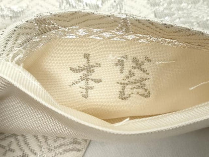 平和屋着物◎六通柄　本袋帯　唐織　鳳凰花文　純プラチナ箔　正絹　逸品　DABK0600ud