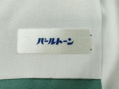平和屋着物●ファッションデザイナー 花井幸子　色無地　常磐色　正絹　逸品　DABK0683ud