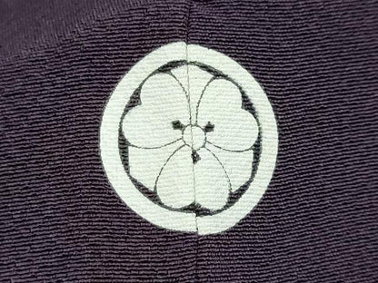 平和屋着物●上質な色無地　堅牢草木染　桑の実色　反端付き　正絹　逸品　DABK0689ud