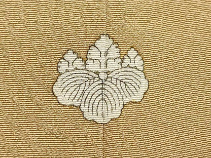 平和屋着物●本加賀友禅作家　由水煌人　色無地　飴色　正絹　逸品　DABK0691ud