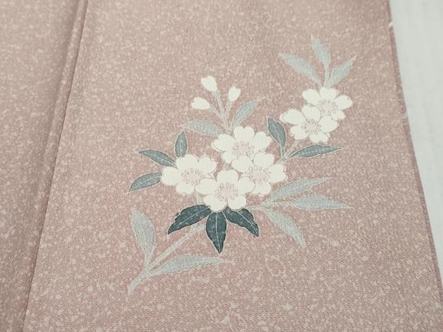 平和屋着物●訪問着　友禅　枝桜文　暈し染め　正絹　逸品　DABK0706ud