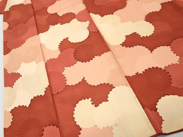 平和屋着物●上質な小紋　地紋起こし　花尽くし文　正絹　逸品　DABK0710ud