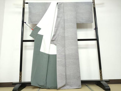 平和屋着物●江戸小紋　寄せ小紋柄　正絹　逸品　未使用　DABK0717ud