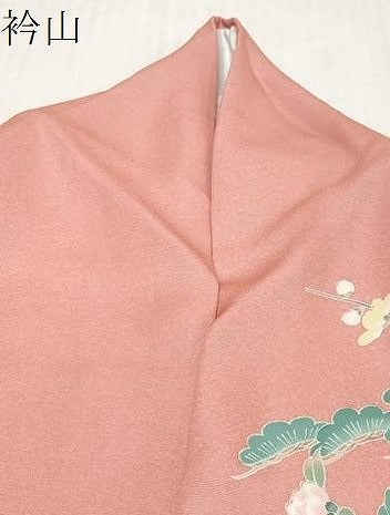 平和屋着物●訪問着　草花文　暈し染め　金彩　正絹　逸品　DABK0723ud