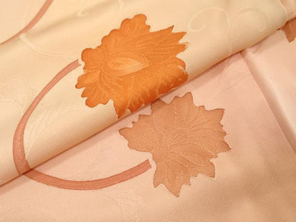 平和屋着物●上質な小紋　地紋起こし　花唐草文　正絹　逸品　DABK0724ud