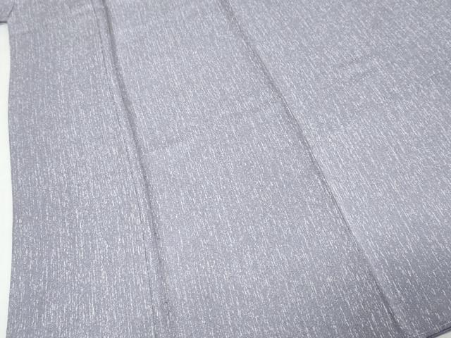 平和屋着物●上質な小紋　臈纈染　寿光織　霞文　反端付き　正絹　逸品　未使用　DABK0727ud