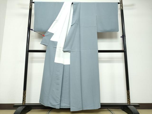平和屋着物●上質な色無地　薄縹色　正絹　逸品　DABK0755ud