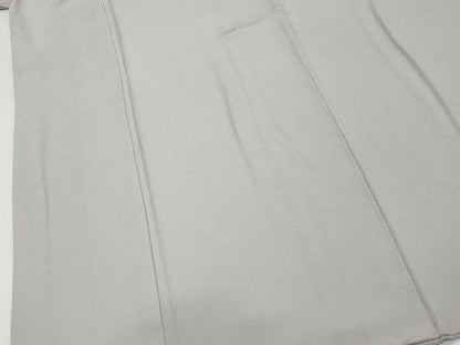 平和屋着物●上質な色無地　牡丹鼠色　正絹　逸品　DABK0761ud
