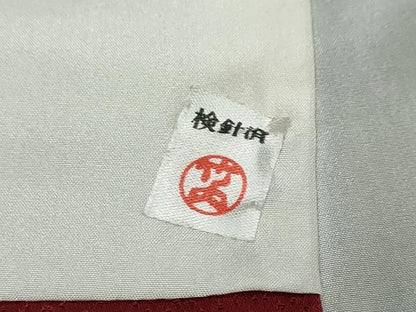 平和屋着物●豪華振袖　舞花文　暈し染め　黒地　金彩　正絹　逸品　DABK0773ud