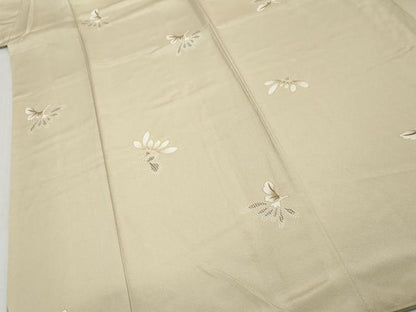 平和屋着物●上質な小紋　舞花文　正絹　逸品　DABK0776ud