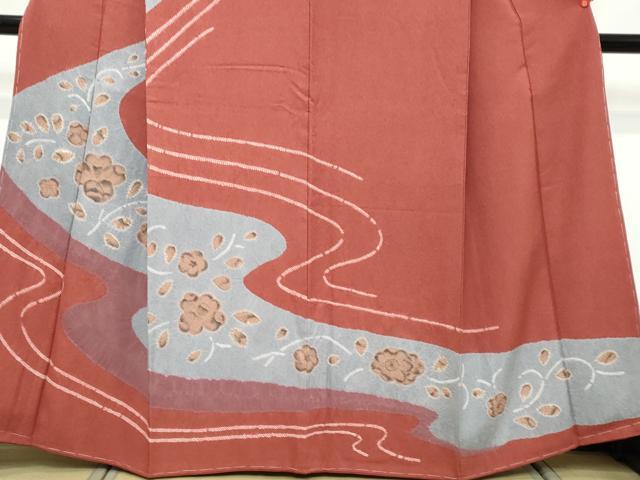 平和屋着物●訪問着　絞り　辻が花　正絹　逸品　未使用　DABK0783ud