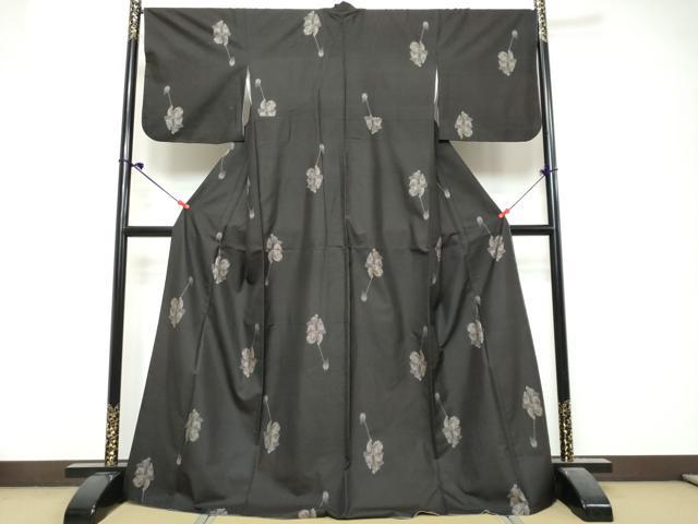 平和屋着物●本場大島紬　9マルキ　童子遊び　正絹　逸品　DABK0797ud