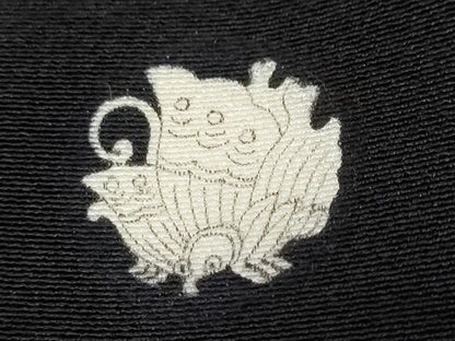 平和屋着物●豪華黒留袖　鴛鴦草花文　金銀彩　正絹　逸品　DABK0803ud