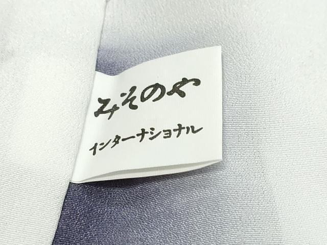 平和屋着物●江戸小紋　万筋　蝋色×白色　洗える着物　DABK0811ud