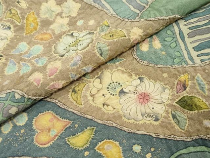 平和屋着物●豪華色留袖　友禅　作家物　辻が花　金彩　反端付き　正絹　逸品　DABK0822ud