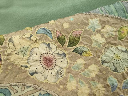 平和屋着物●豪華色留袖　友禅　作家物　辻が花　金彩　反端付き　正絹　逸品　DABK0822ud