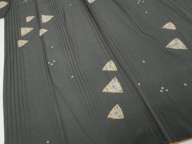 平和屋着物●上質な小紋　作家物　箔散らし　正絹　逸品　DABK0831ud
