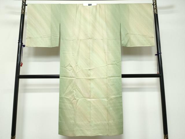 平和屋着物●長襦袢　無双仕立て　無双仕立て　鱗文様　暈し染め　正絹　逸品　未使用　DABK0847ud