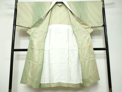 平和屋着物●長襦袢　無双仕立て　無双仕立て　鱗文様　暈し染め　正絹　逸品　未使用　DABK0847ud