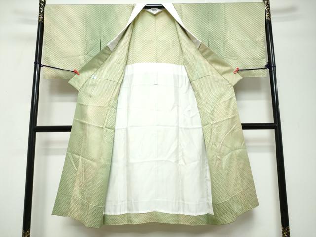 平和屋着物●長襦袢　無双仕立て　無双仕立て　鱗文様　暈し染め　正絹　逸品　未使用　DABK0847ud