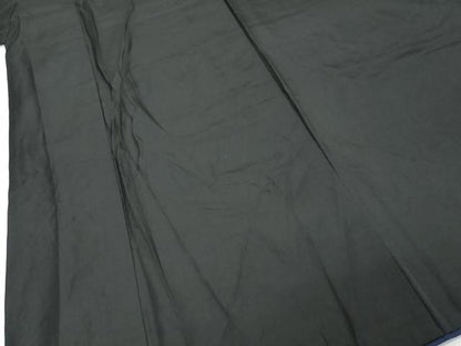 平和屋着物●男性　黒紋付　正絹　逸品　DABK0861ud