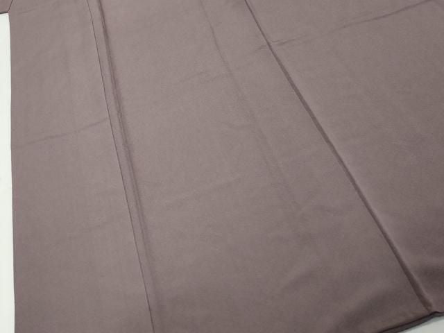 平和屋着物●上質な色無地　葡萄鼠色　正絹　逸品　DABK0882ud